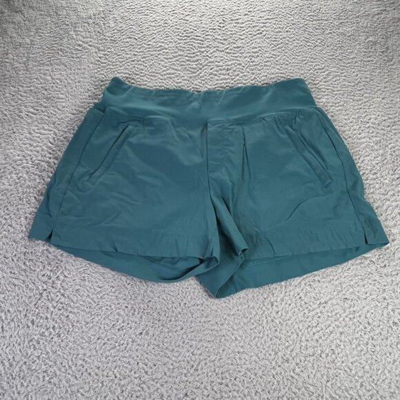 Athleta Turquoise Athletic Shorts - Picture 1 of 8